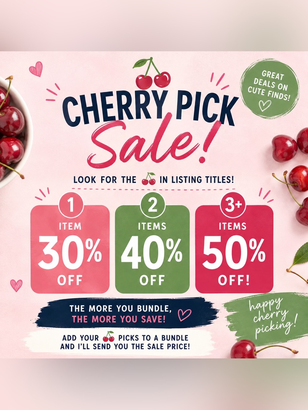 🍒 CHERRY PICK SALE! 🍒